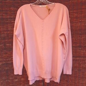 NWT Urban Daizy Dolman Sleeve Sweater Small Medium Pink Batwing Boho Barbiecore